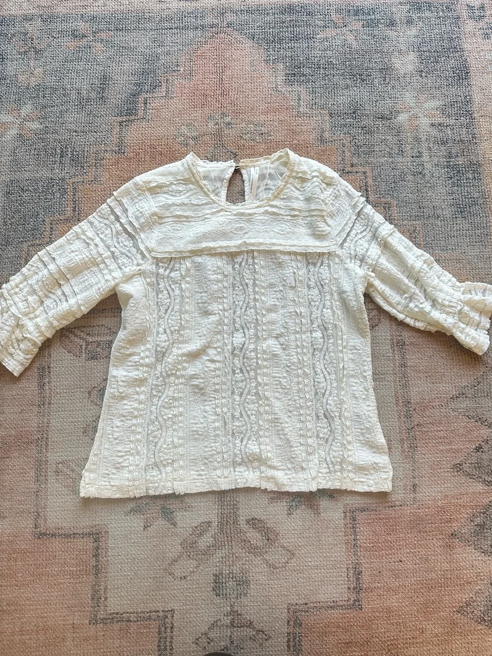 By Anthropologie Victorian Lace Top